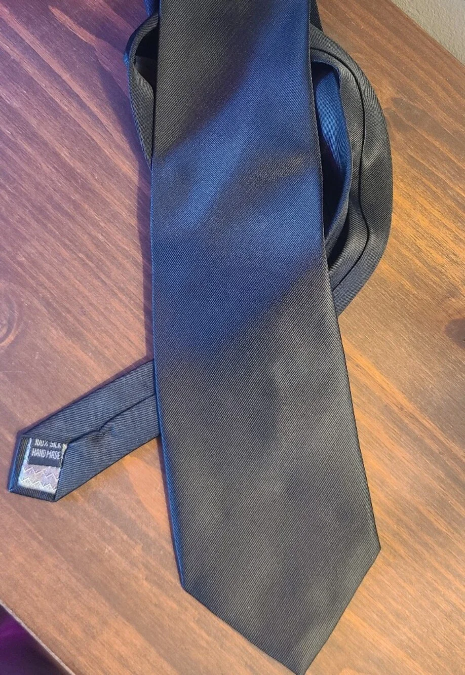 Hermes Black Silk Men's Tie